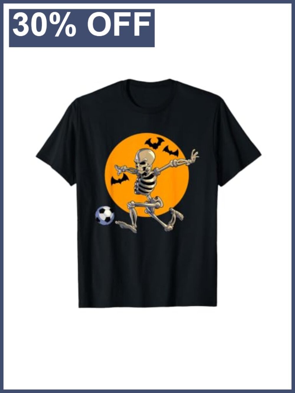 Soccer Skeleton Halloween T-Shirt